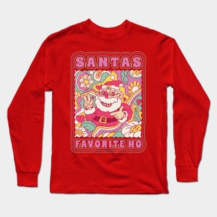 Pink Santa Long Sleeve T-Shirt